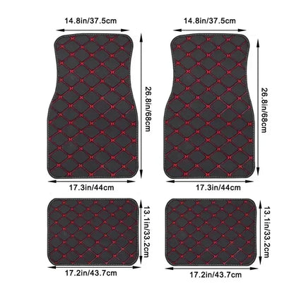 Universal Size Artificial Leather Car Floor Mats for OPEL Astra K Insignia Zafira Antara CORSA Vectra B Mokka Car Accessories
