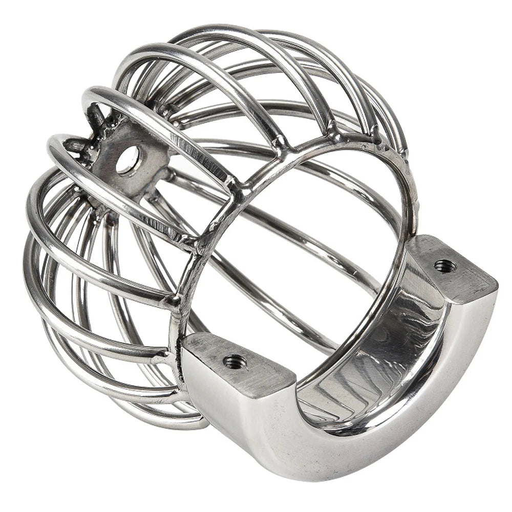 Electric Shock Penis Ring Ball Stretcher Scrotum Lock Metal Penis Cock Ring Heavy Pendant Weight Bondage Stainless Steel Sex Toy