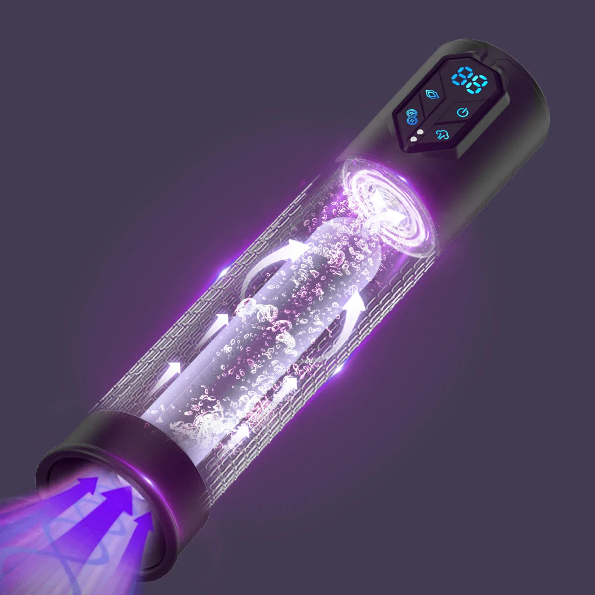 IPX7 Waterproof Electric Pump Penis Erection Enlargement Automatic Vacuum Pump for Men 4 Suction Masturbating Sex Toy for Men