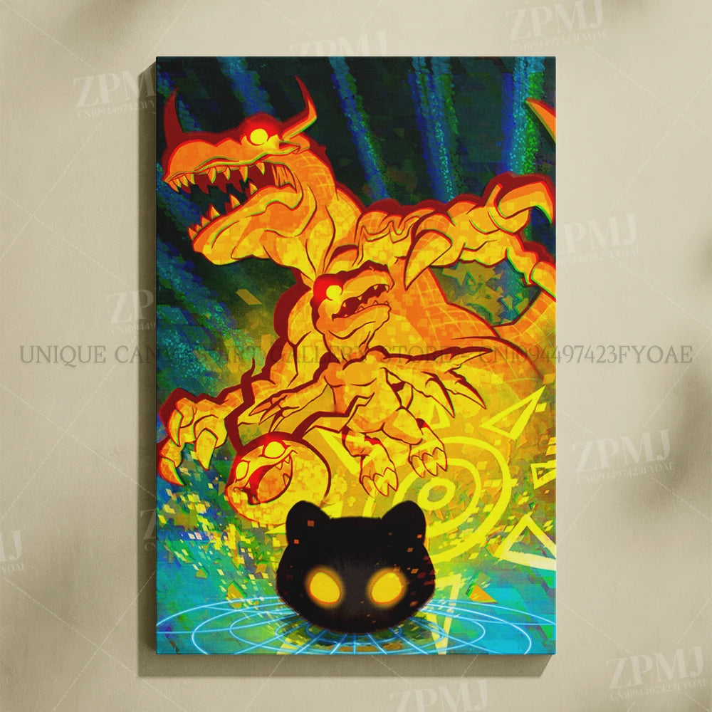 Japanese Anime Canvas Wall Art Digimon Digital Monsters Home Decorative HD Print Poster Painting Modern No Frame For Living Room
