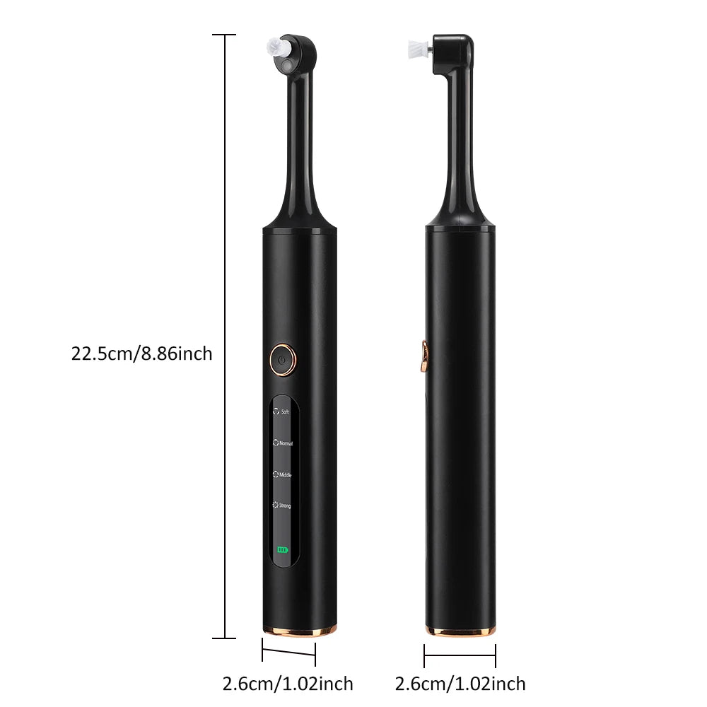 Electric Dental Cleaner Reduce Tartar Plaque Calculus Polisher Oral Cleaning Machine LED Polisher USB Rechargeable Oral Care