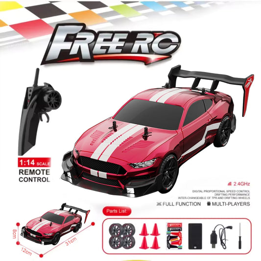 RTR MUSTANG 2.4G Drift Car 4WD Electric Remote Control Cars High Speed Racing Racing Car Toys for Car RC