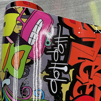 20/30/40/50/58X152CM Premium Graffiti Stickerbomb Vinyl Wrap Car Motorcycle Scooter Bike Wrapping Covers Decal Film