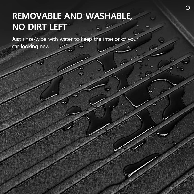 For Tesla Model Y Juniper 2025 2026 Trunk Mat TPE Waterproof Anti-Slip Anti-Scratch Integrated Cargo Liner Car Backrest Pad