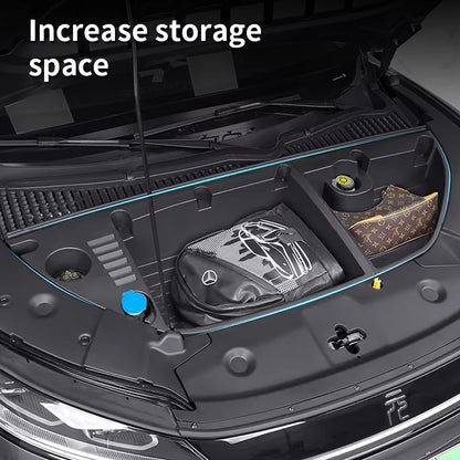 For Yuan UP Atto 2 2025 Car Front Trunk Hood Storage Box Organizer Case Large Capacity Tidy Accessories Scratch Wear-Resistant