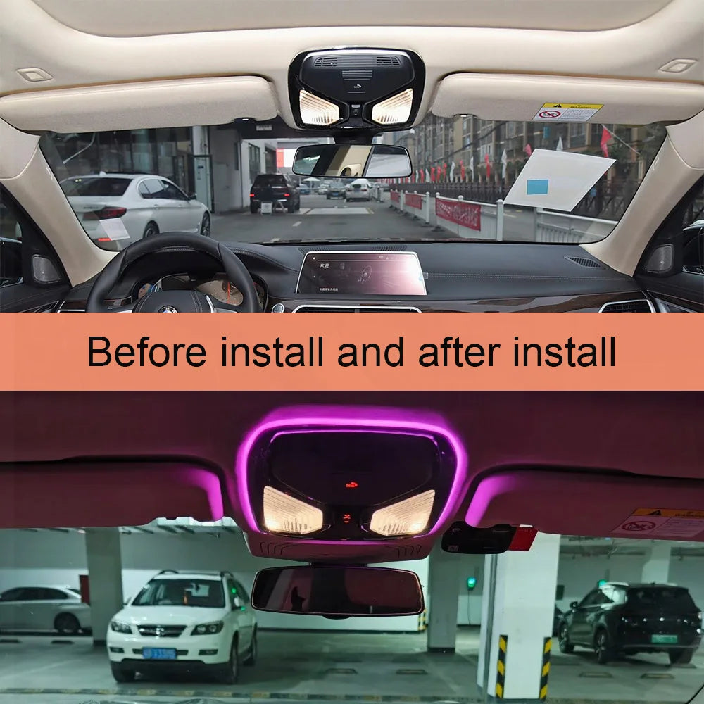11 Colors Reading & Ambient Light for BMW 3 4 5 6 7 Series X3 X4 X5 X6 X7，Interior Lighting Upgrade for BMW 5 Series G60 –