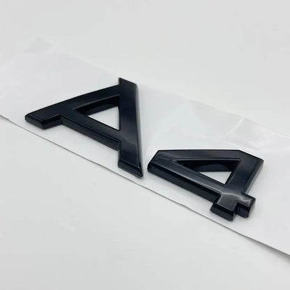 3D Chrome Glossy Black ABS TDI TFSI Car Rear Emblem Sticker for Audi A1 A3 A4 A5 A6 A6L A7 A8 S3 S6 Q3 Q5 Q7 TT S RS
