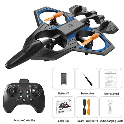 L101 RC Foam Airplane 2.4G RC Fighter Stunt Tumbling Helicopter with LED Colored Lights Airplane Model Toy