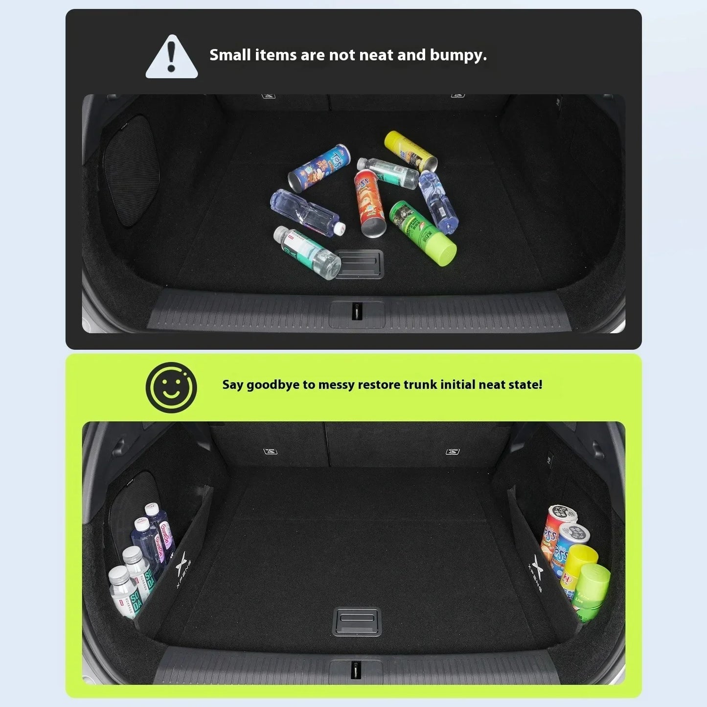 For Xiaopeng G6 Xpeng G6 2023 2024 2025 Upgrade Trunk Storage Partition Multifunction Storage Box Auto Interior Accessories
