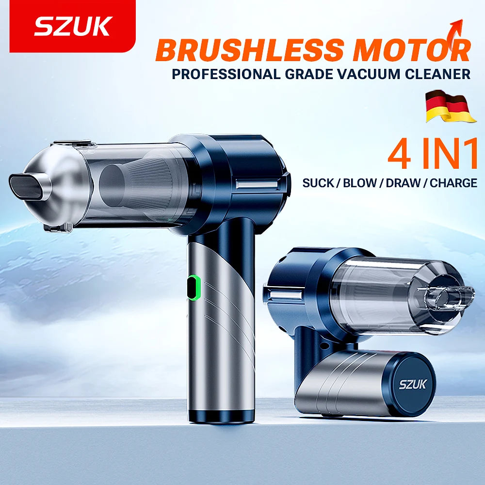 SZUK C013Max Car Vacuum Cleaner Foldable Portable Handheld Mini Vacuum Cleaner Wireless Strong Suction Cleaner Cleaning Machine