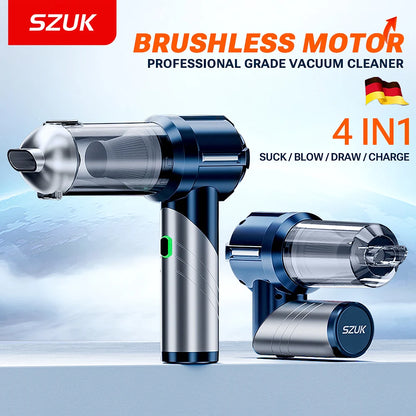 SZUK C013Max Car Vacuum Cleaner Foldable Portable Handheld Mini Vacuum Cleaner Wireless Strong Suction Cleaner Cleaning Machine