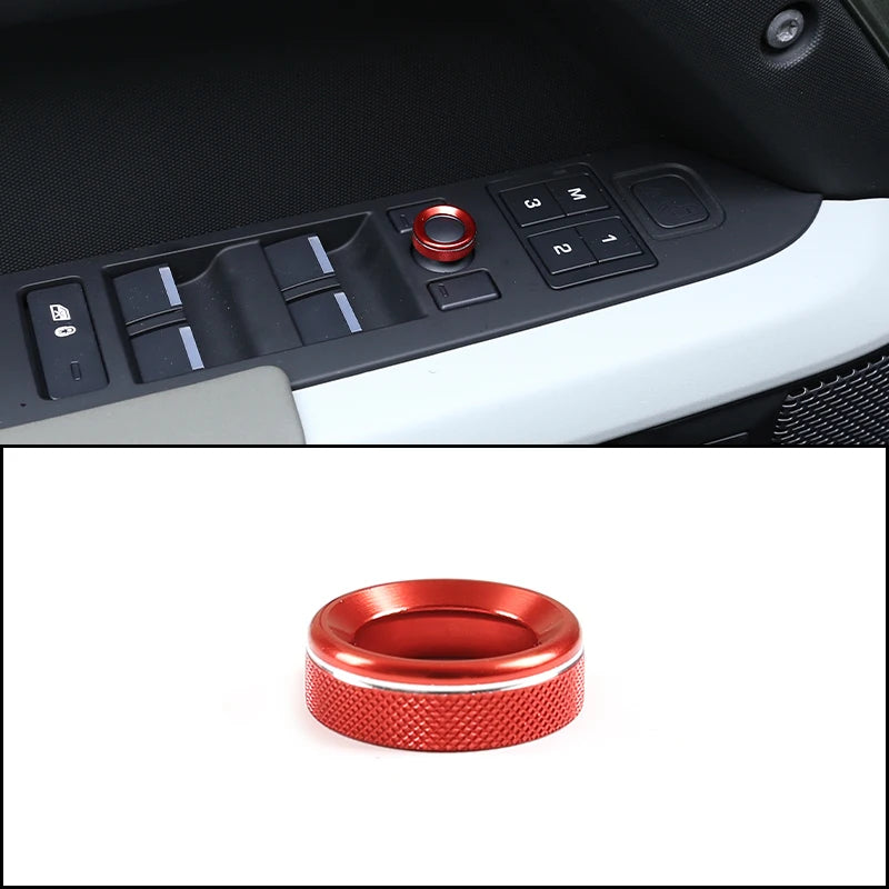 cheya Car central control air conditioner volume knob decorative cover For Land Rover Defender 110 2020+ Aluminum accessories