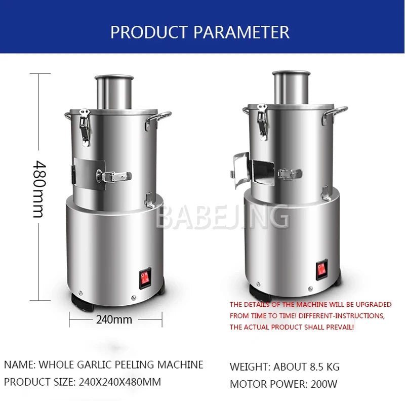BABEJING Fully Automatic Garlic Peeler For Kitchen Use Garlic Peeler