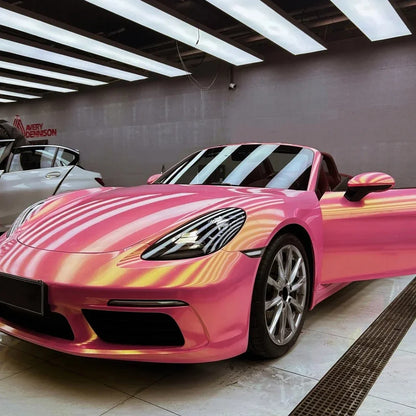 Car Sticker Wrap Film Diamond Gold Pink Auto Color Change Vinyl Film PVC Sticker PET Bubble Free Wrapping Car Accessories