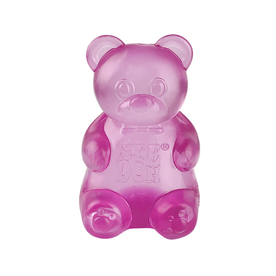 Schylling Needoh Bear Squishy Fidget Toy Stress & Anxiety Relief Helps Improve Focus Perfect For Birthday Gifts & Desk Decor
