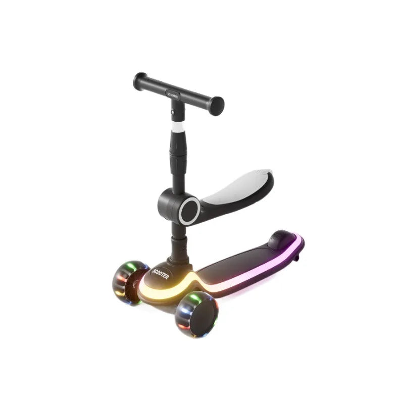 3-in-1 children's scooter with a wider thicker deck safety suitable for both boys and girls helping to develop children balance