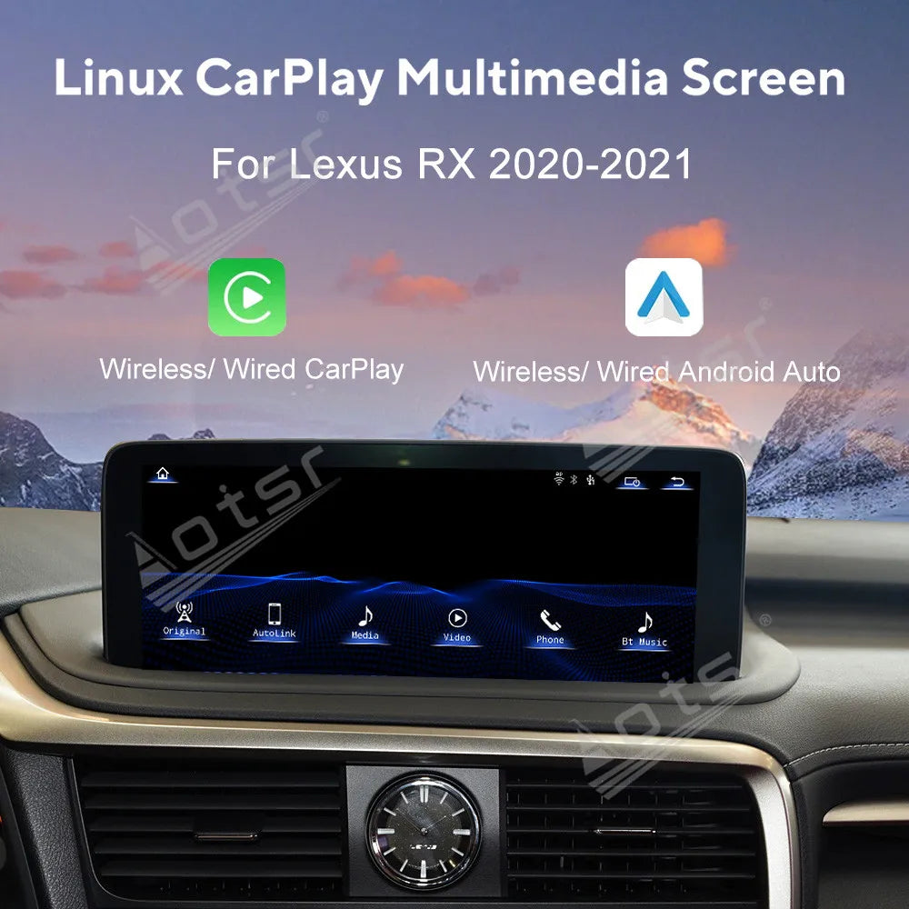 Linux Car stereo CarPlay FOR Lexus RX RX200 RX270 RX300 RX350 RX400h RX450h 2009-2021 Car Radio GPS navi player HD touch screen