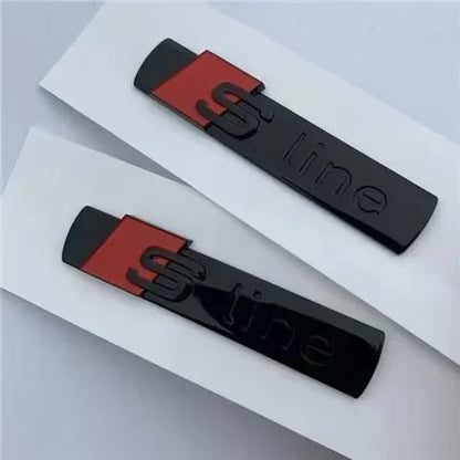 6/5Pcs 4Ring ABS Car Hood Front Grill Rear Trunk Emblem Stickers For Audi A3 A4 A5 A6 A7 Q2 Q3 Q5 Q8 S3 S4 S5 S6 RS3 RS4 RS5 RS6