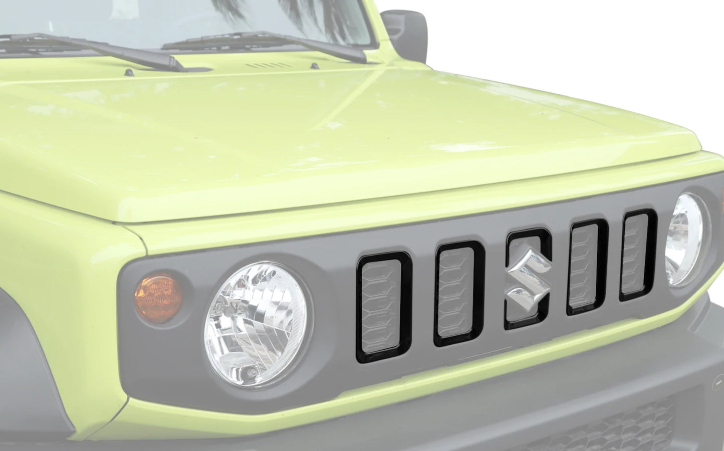 Car Front Grille Grill Inserted Cover for Suzuki Jimny JB64 JB74 2019 2020 2021 2022 2023 Racing Grills Exterior Accessories ABS
