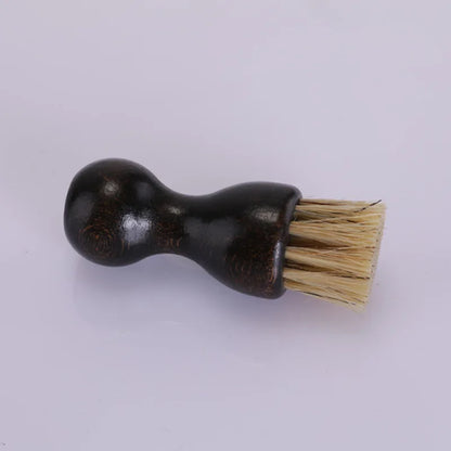 Soft Bristle Horse Hair Shoe Brush for Polishing Shoe Oil Cleaning Brush for Leather Shoes Cleaning Tools