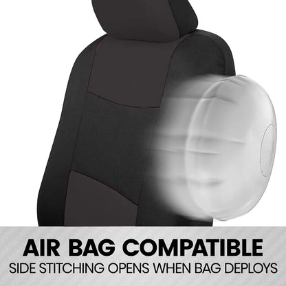 Universal Size Car Seat Covers Set With Steering Wheel Covers 2 Shoulder Protection Rear Seat Can Split Car Accessories Interior