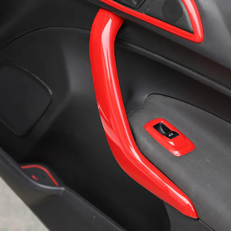 For Ford Fiesta 2009-2013 2012 2011 2010 Door Handle Decoration Protective Cover Trim Sticker