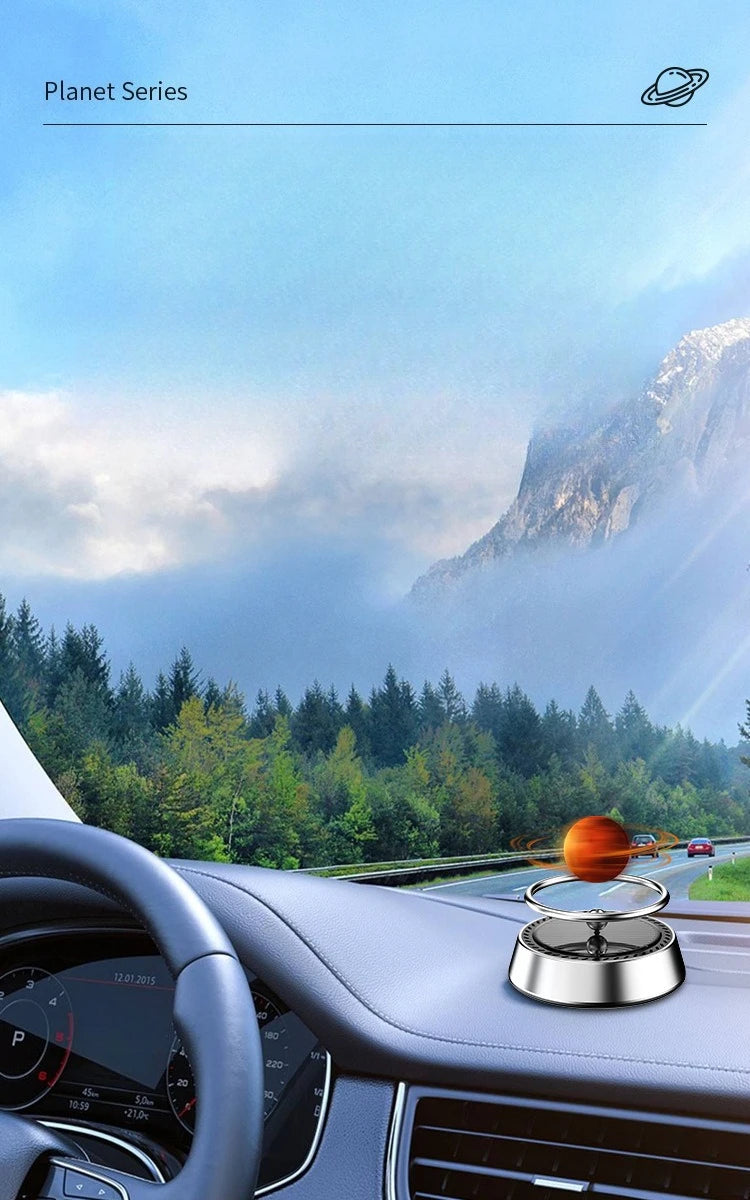Cross-border solar creative planet console car ornaments car perfume long-lasting fragrance car aroma diffuser