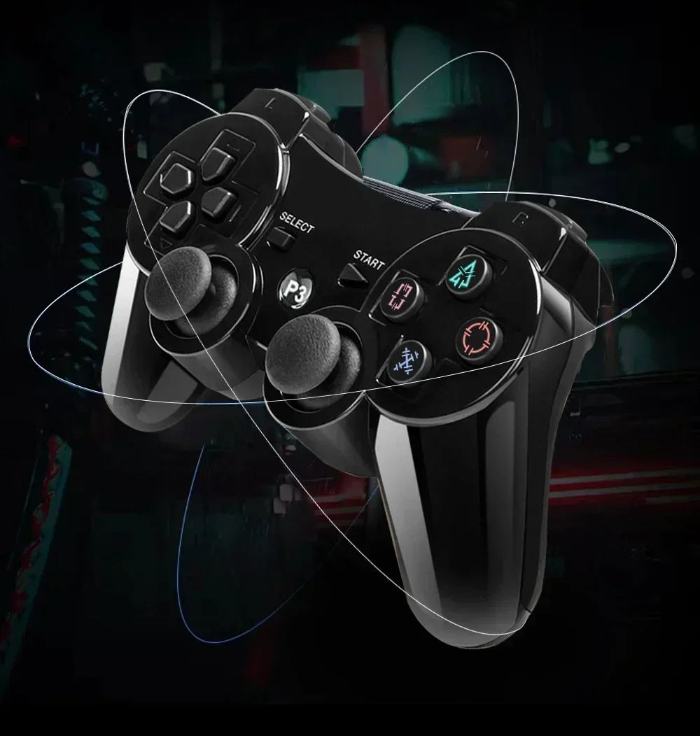 Bluetooth PS3 wireless gamepad gamepad vibration neutral wireless environmental protection ABS material snowflake button Perfect