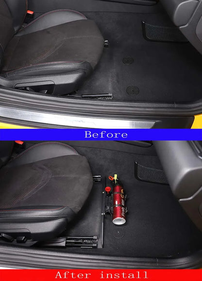 Alloy Fire Holder Adjustable Extinguisher Mount Holder for Toyota GR Supra MK5 A90 2019-23 Installation Under the Passenger Seat