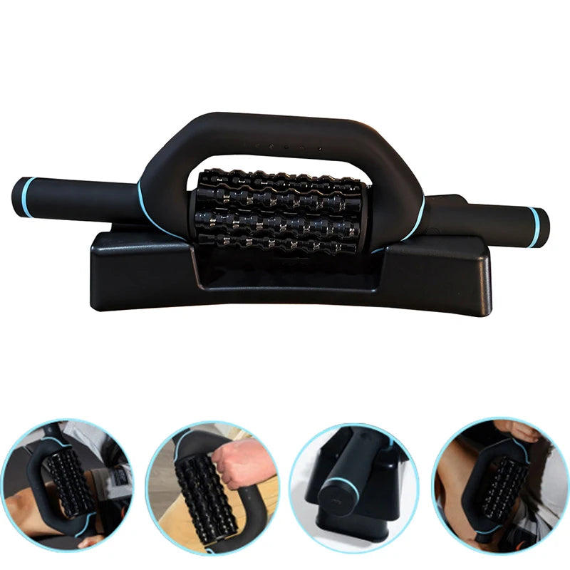 Electric Massage Roller Body Impact Massage Percussive Relief Muscle Relax Stress Massager Rechargeable Vibrator Fitness Shaping