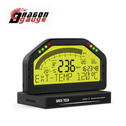 Rally Race Dash Panels 9 in 1 Gauge LCD Display Sensor Kit Multi-Function Race Dashboard Bluetooth Connection DO904