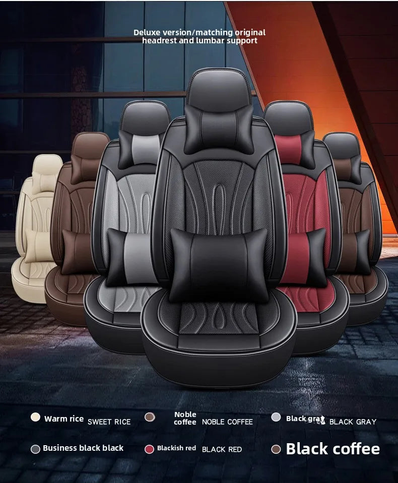 Universal One-piece Seat and Split Seat Car Seat Full Cover Breathable Leather SUV Car Seats Cushion Full Cover Protection