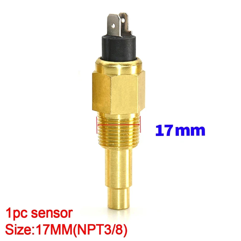 3 in 1 Car Gauge﻿ Water Temperature + Oil Pressure + Voltmeter 52mm Digital Red Backlight  Waterproof car gauge or with Sensor