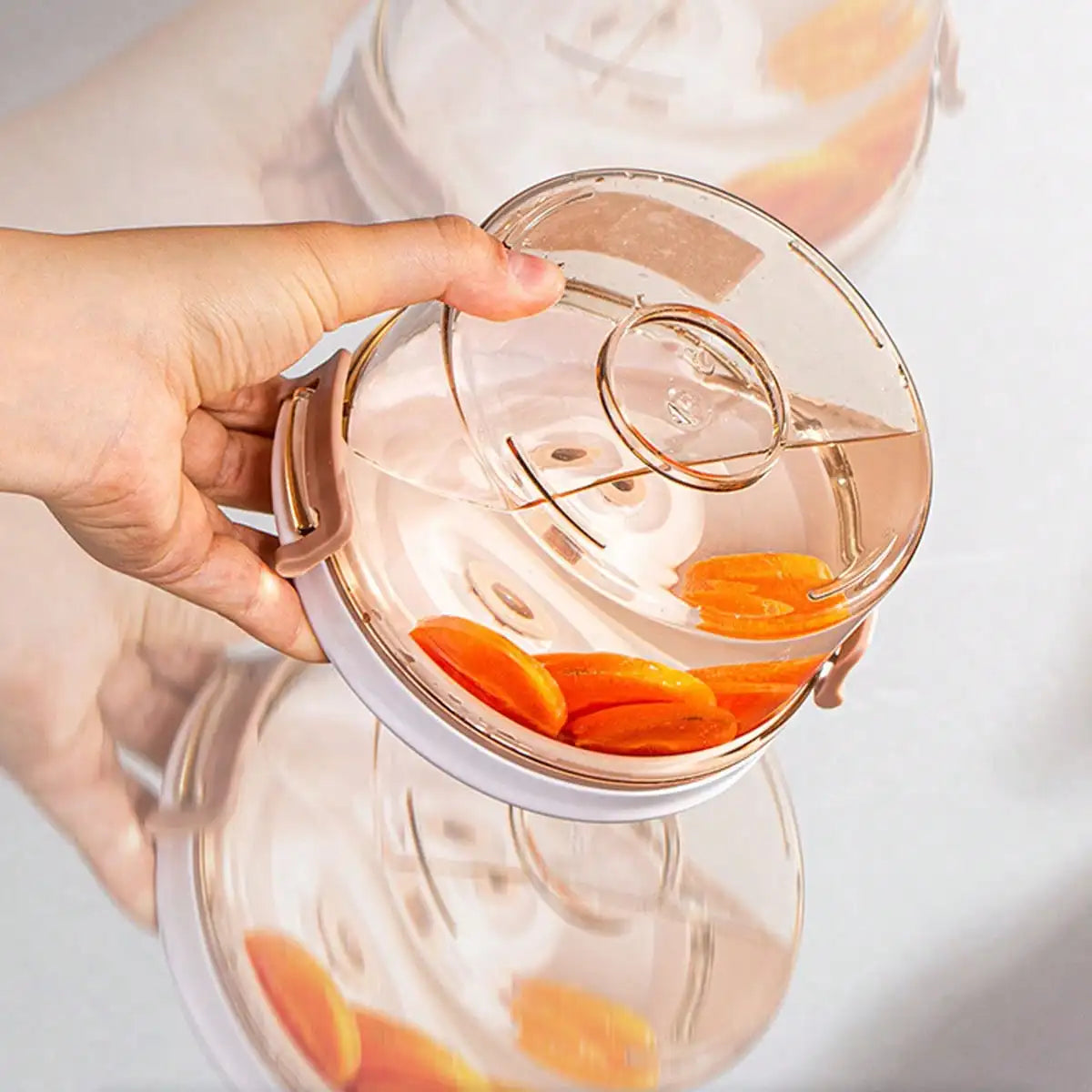 1 Kitchen Food Grade Vacuum Sealed Container, Refrigerator Vacuum Preservation Box Storage Container