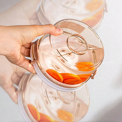 1 Kitchen Food Grade Vacuum Sealed Container, Refrigerator Vacuum Preservation Box Storage Container