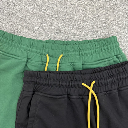 American Retro Street Style Men's Loose Fit Shorts Embroidered Lettering Casual Sporty Five-Point Pants Trendy Summer Wear