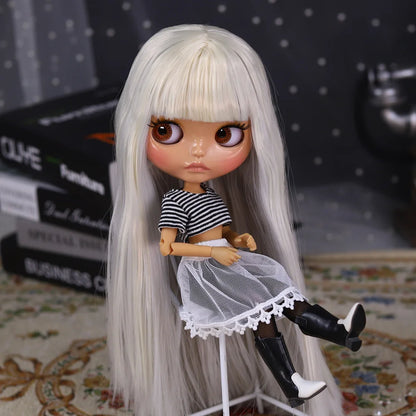 ICY DBS Blyth Doll 1/6 Joint 30cm tan Skin Glossy Face Female Set Doll BJD Toy Gift