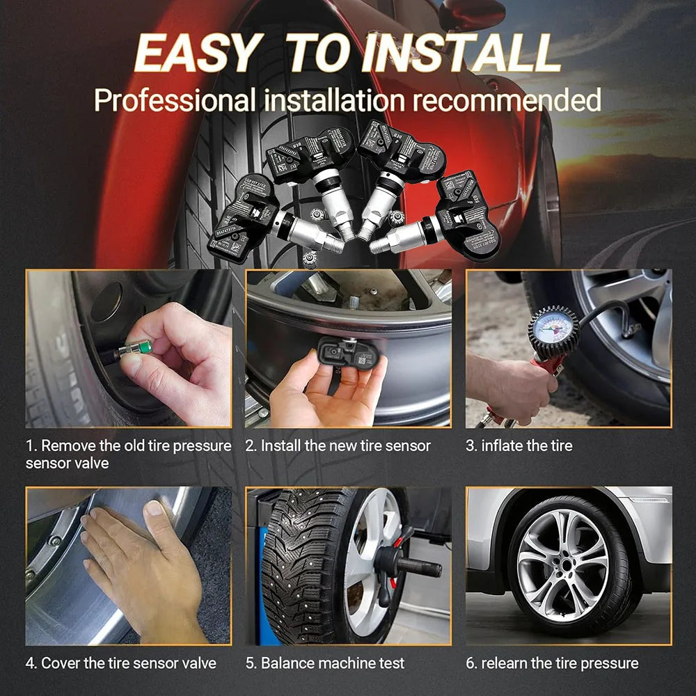 1/4PCS TPMS Tire Pressure Sensor Monitoring System 5Q0907275B For Audi RS3 Bentley Bentayga Porche Volkswagen Beetle Golf Eos