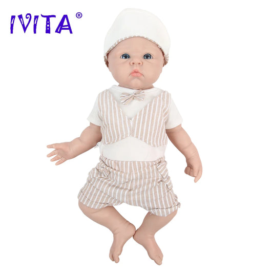 IVITA WB1525 47cm 3298g 100% Full Body Silicone Reborn Art Doll Realistic Dolls Soft Toys DIY Blank for Adult Collectors Gift