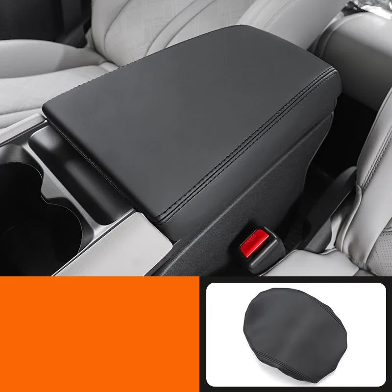 For BYD Yuan Pro Yuan UP EV 2024 Car Armrest Box Cover Interior Central Armrest Protection Gear Leather Pad Auto Accessories