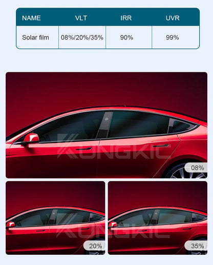 Pre-Cut Car Window Privacy Tint Film For Tesla Model 3 2020-2023 Auto solar UV Protector films for Tesla Model 3 Highland 2024