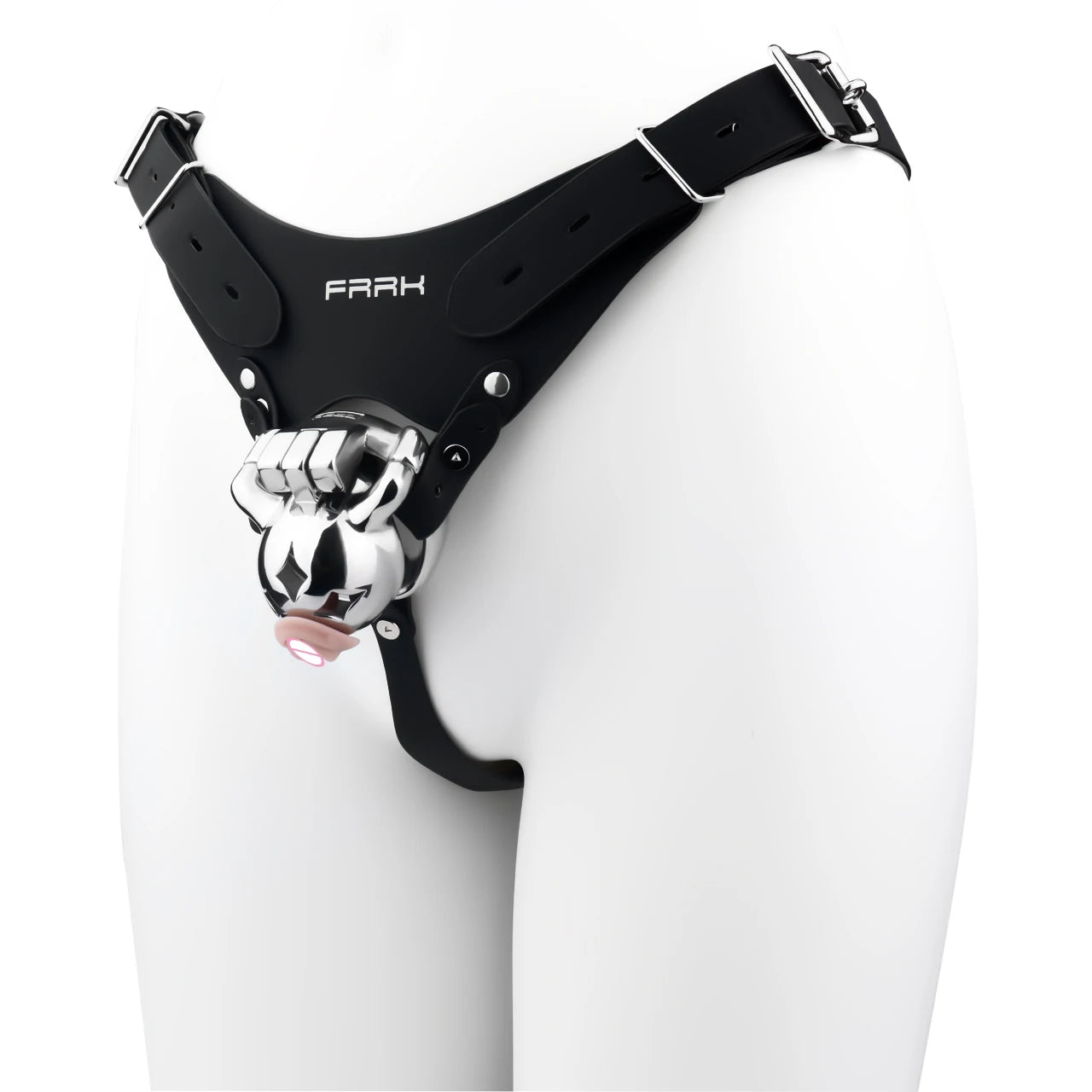 FRRK Meteor Small Mouth Sissies Male Chastity Cage Detachable Silicone Urethral Catheter Adult BDSM Belt SM Sex Tooys For Man