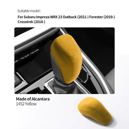 Made of Alcantara For Subaru Impreza WRX 2023 Outback Forester Crosstrek Car Center Console Gear Shift Boot Interior Accessory