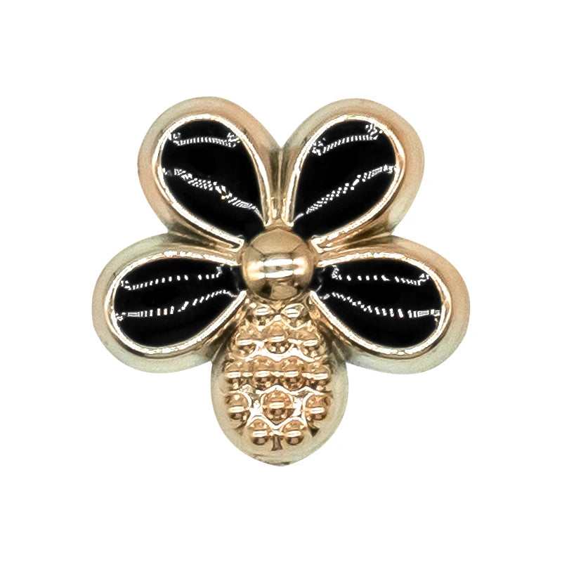 1PCS Black Fashion Acrylic Shoe Charms Accessories Pins for Women Men Clog Decorations Flowers Bow Bag Acrylic Shoe Buckles