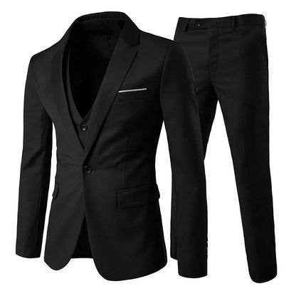 Elegant Men Suits For Wedding 3 Pieces 2 Set Jackets Vest Pants  Blazers Outfit Business Classic Full 2024 Formal Costume