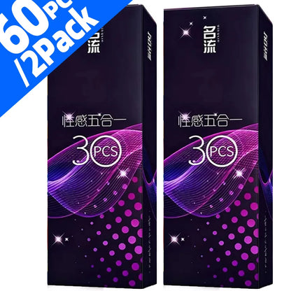 Warehouse Shipped Condoms 30pcs /packIntimate Good Sex Products Combining Particles and Threads for Long-lasting Pleasure