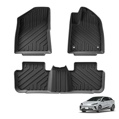 for MG 4 MG4 EV 2022 2023 2024 Car Floor Mats Trunk Pad TPE 3D Foot Pad All Weather Auto Accessories Black