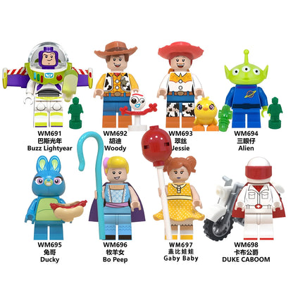 Disney Princess Building Block Figures Set, Elsa, Belle, Ariel, DIY Toy for Girls, Perfect Collectible and Children's Gift
