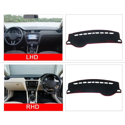 For Skoda Octavia A7 MK3 5E 2015~2020 Car Console Dashboard Cover Sun Shade Sun-proof Anti-UV Protector Mat Interior Accessories