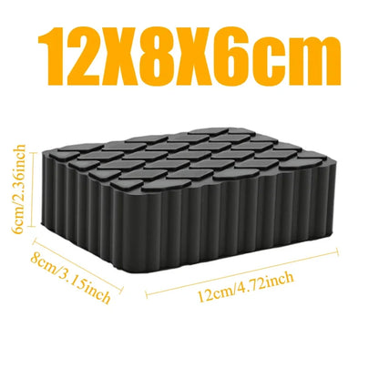 Solid Rubber Lifting Pads Heavy Duty Lifting Blocks Non-Slip Spacers for Car Jacks Sturdy Durable Protector for Jack and Racks